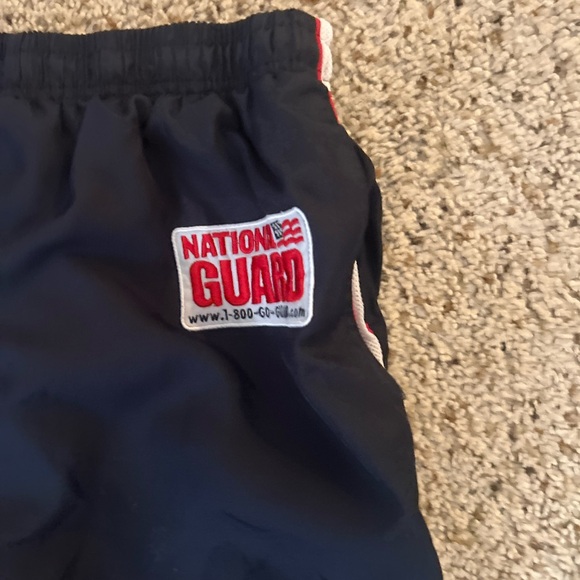 National guard Navy Blue  Track Pants with Red & White Stripe - Picture 2 of 3